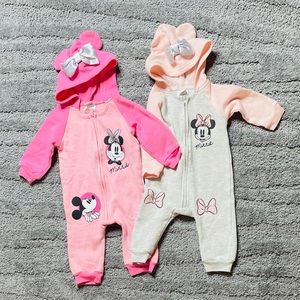 Minnie mouse set baby girl onesies/ new without tag/
